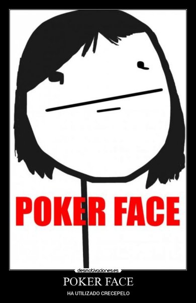 Покер фейс человек
