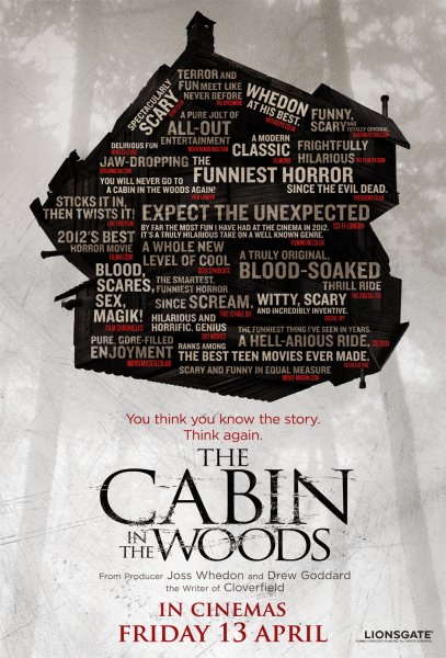 The Cabin in the Woods 2011 Постер