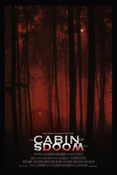 The Cabin in the Woods 2011 Постер