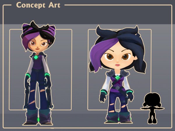 Кира и арт из героев Энвелла