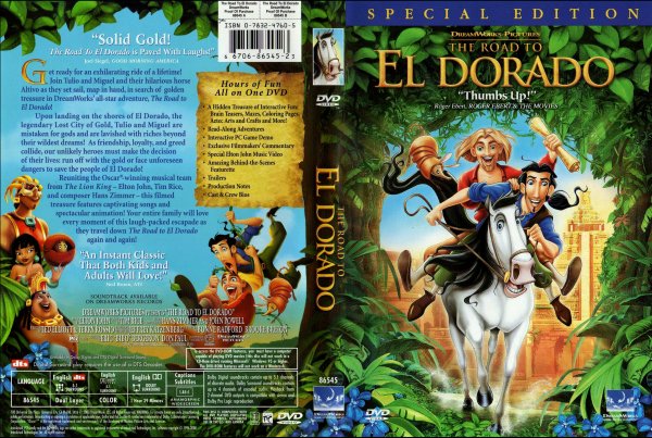The Road to el Dorado 2000 обложка