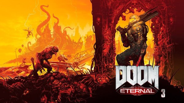 Doom Eternal Постер 4k