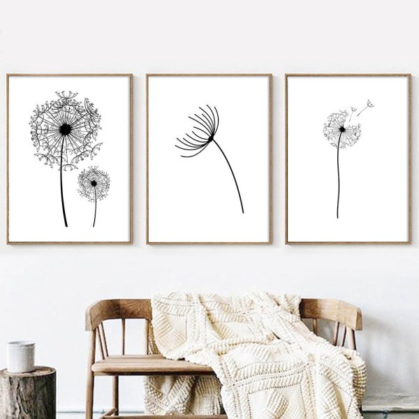 Одуванчик в скандинавском стиле