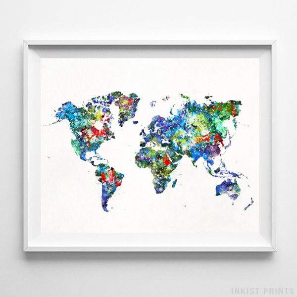 World Map poster