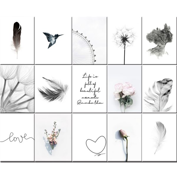 Черно-белые постеры для интерьера