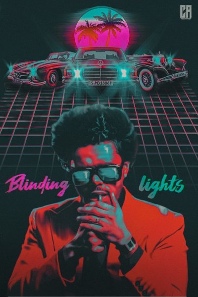 The Weeknd - Blinding Lights Постер