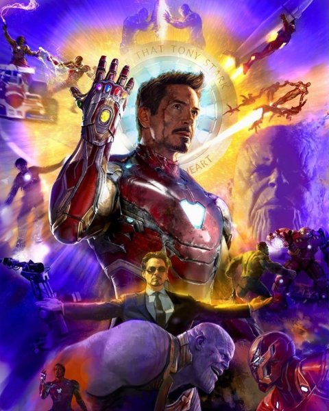 Тони Старк Железный человек Постер