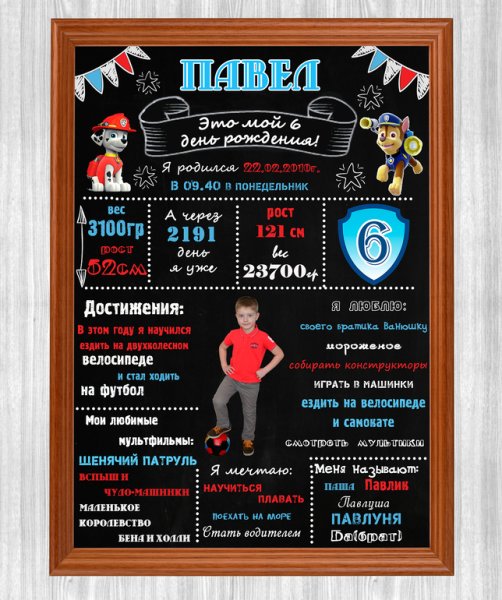 Плакат достижений