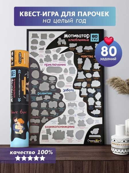 Постер со скретч слоем