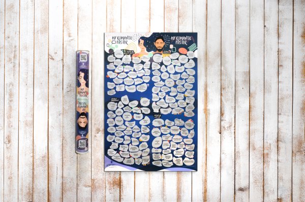 Скретч Постер "#100дел"