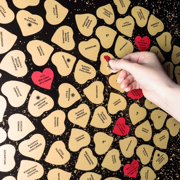 Скретч-Постер 100дел Love Edition