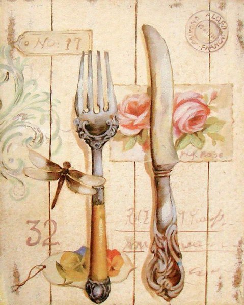 Кухонная тематика для декупажа