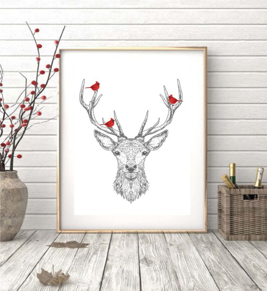 Постеры в скандинавском стиле животные