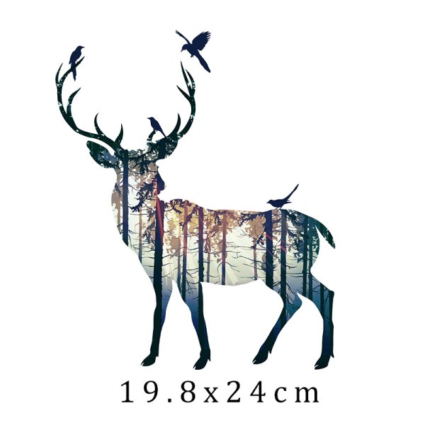 Олень в скандинавском стиле высокое разрешение