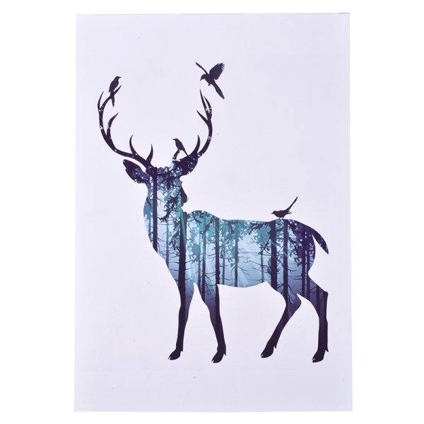 Изображение оленя в скандинавском стиле