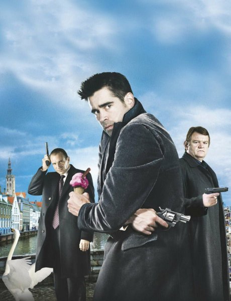 Залечь на дно в Брюгге 2008 Постер