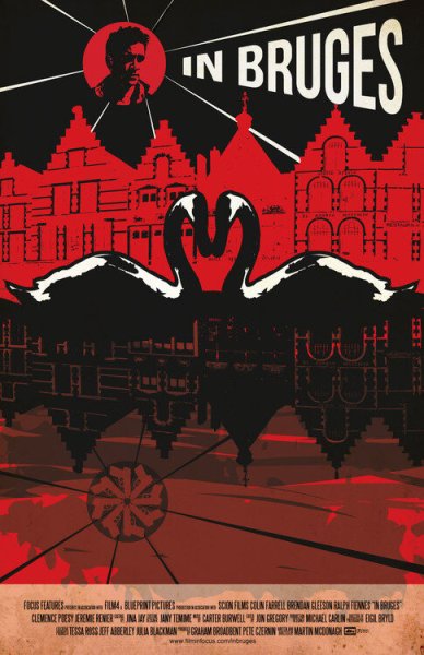 Залечь на дно в Брюгге Постер