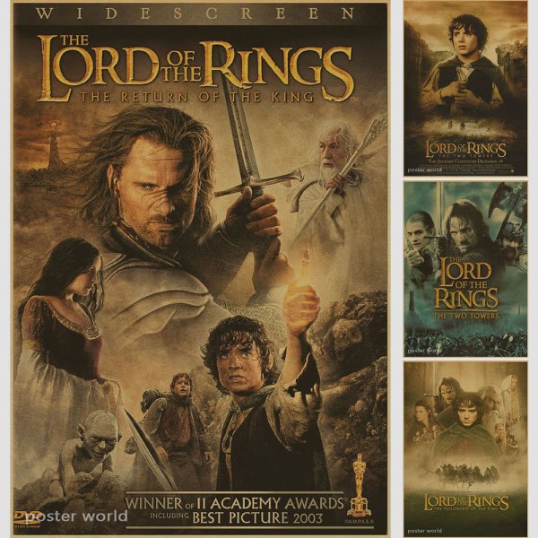 Властелин колец Постер братство кольца 1