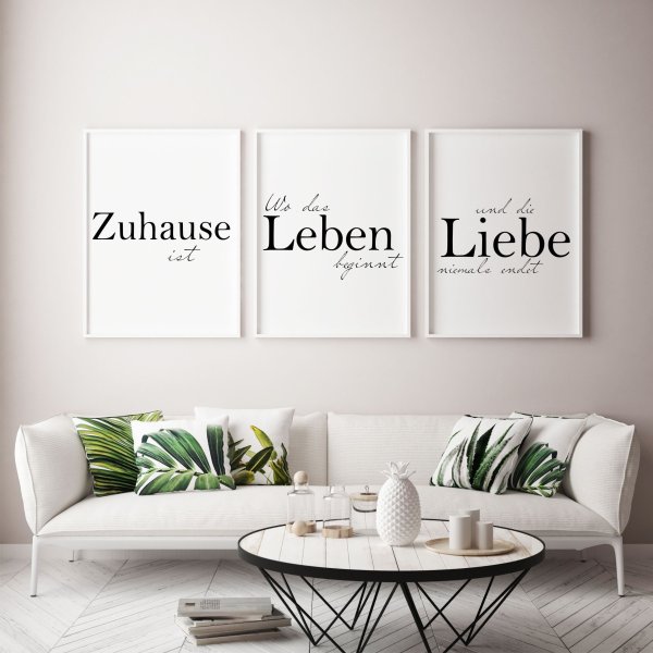 Набор постеров для интерьера