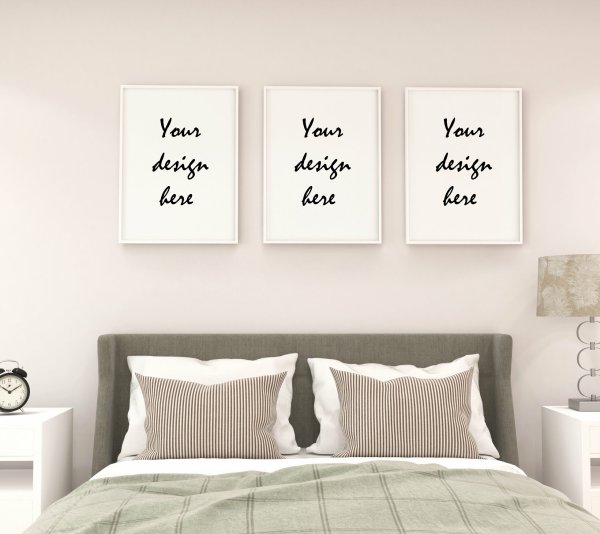 Mockup рамка на стене