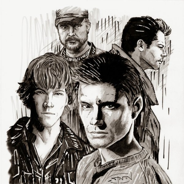 Лицо из линий