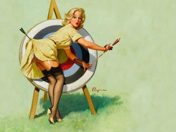 Пин ап картины Джил Элвгрен