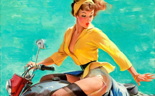 Заставка в стиле пин ап