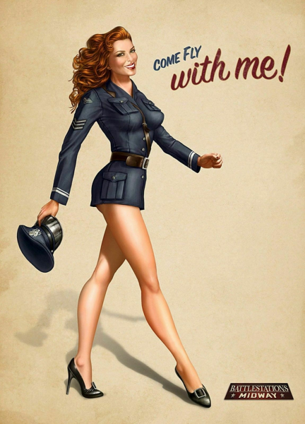 Американские плакаты с девушками