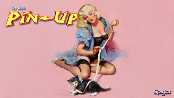 Обои в стиле пин ап