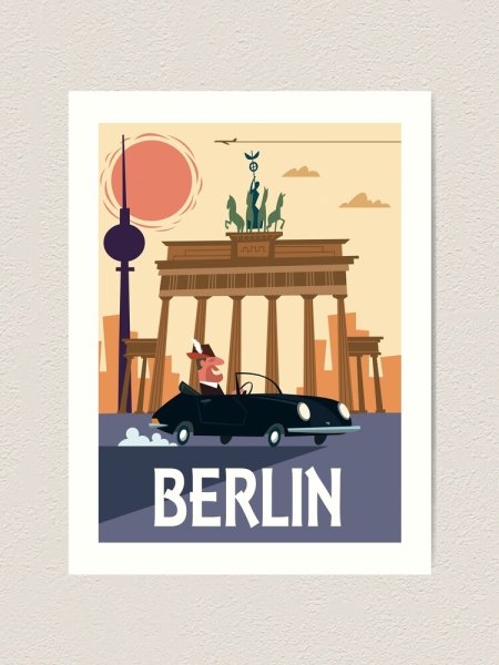 Ретро Постер Berlin