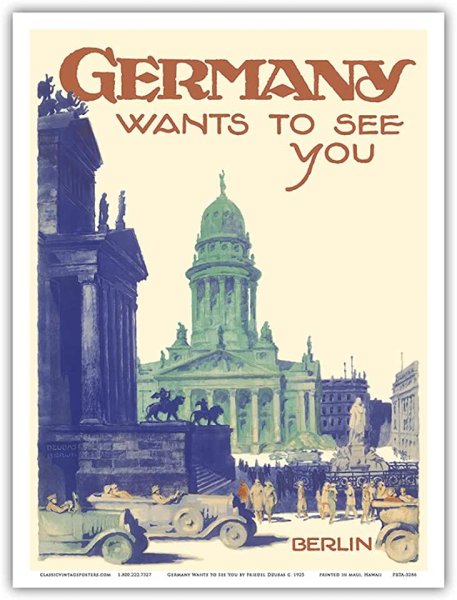 Ретро плакат Берлин