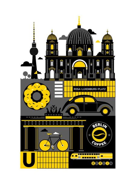 Ретро Постер Berlin