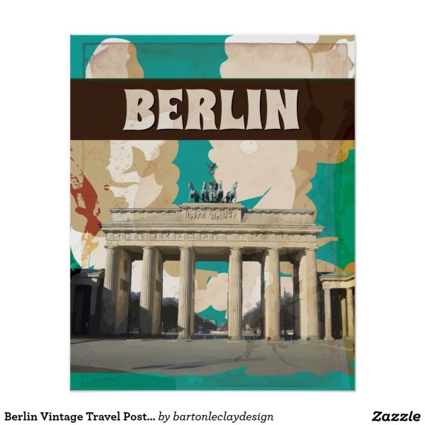 Ретро плакат Берлин