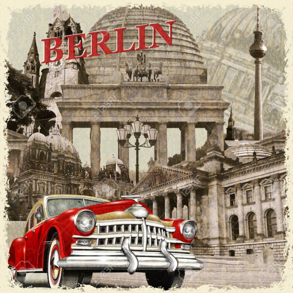 Постер Берлин горизонтальный