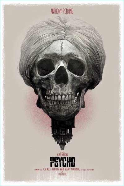 Хичкок психо Постер