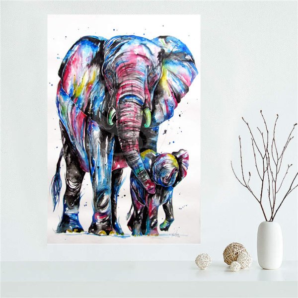 Черно белые постеры слоны