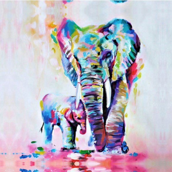 Слон картина маслом