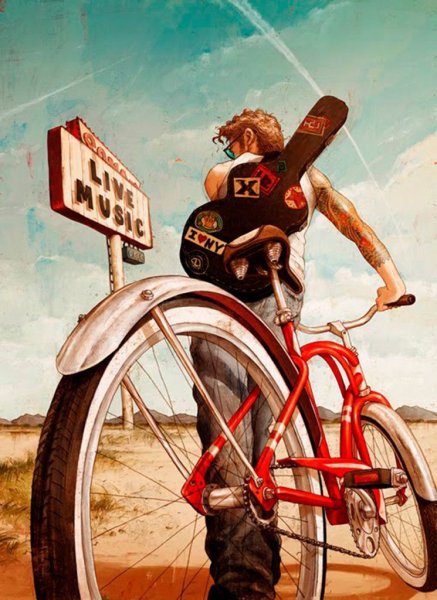 Велосипед в иллюстраторе