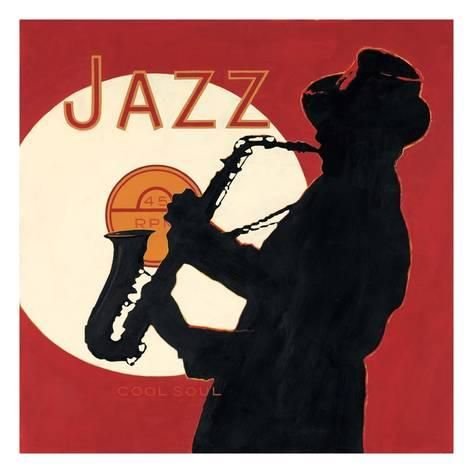 Плакат джаз арт деко