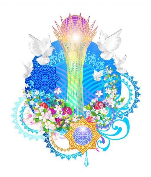 Байтерек Казахстан рисунок