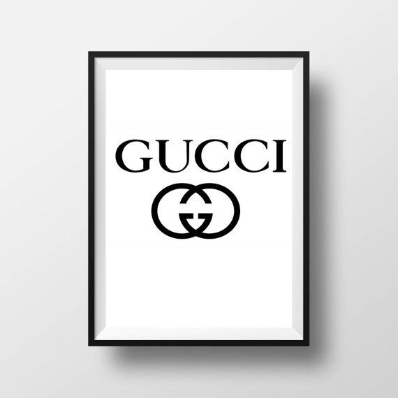 Постер Gucci лого
