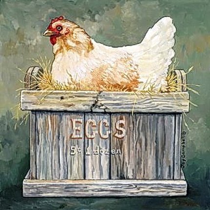 Постер с петухом