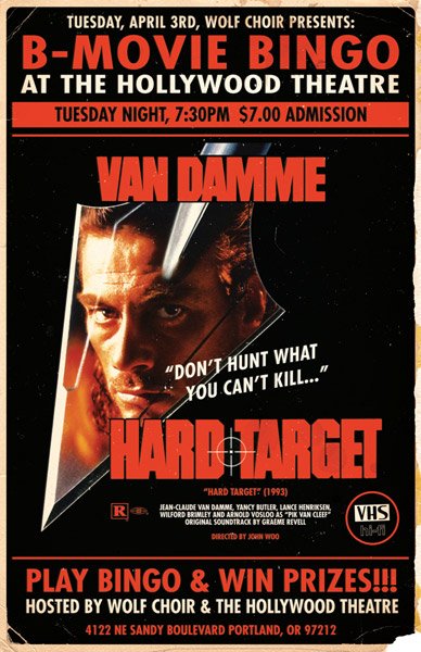Hard target 1993 Постер
