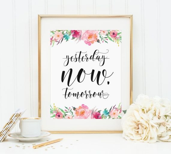 Yesterday Now tomorrow тату