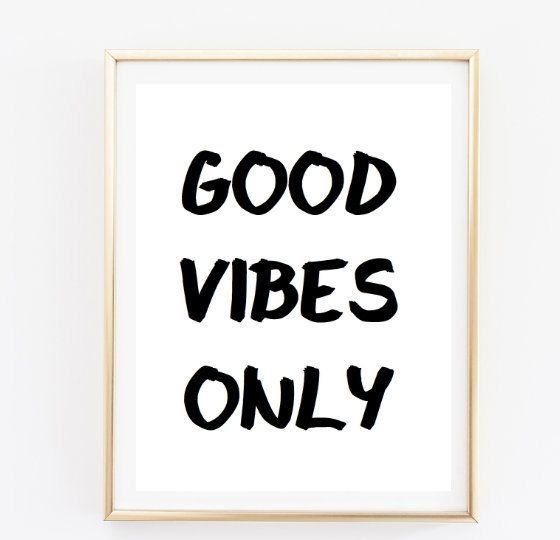 Постер good Vibes only