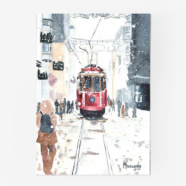 Картина Прага трамвайчик