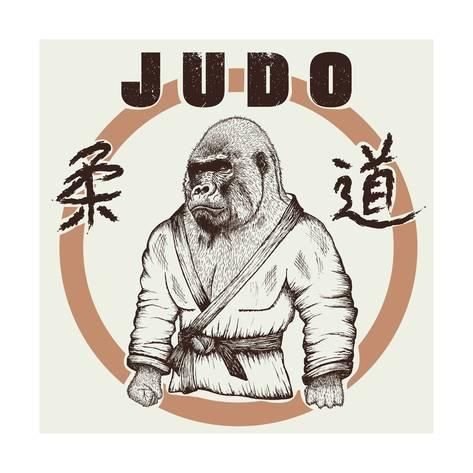 Животное в кимоно для дзюдо