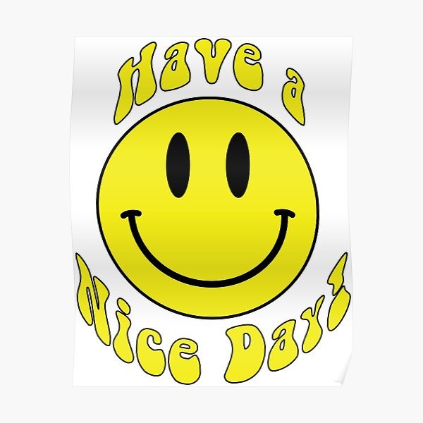 Смайлик с плакатом