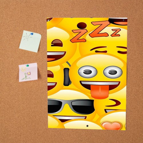 Smiles poster cartoon