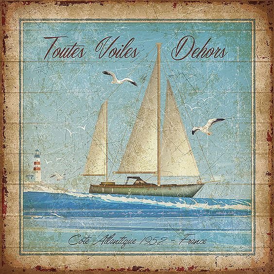 Винтажные иллюстрации моря